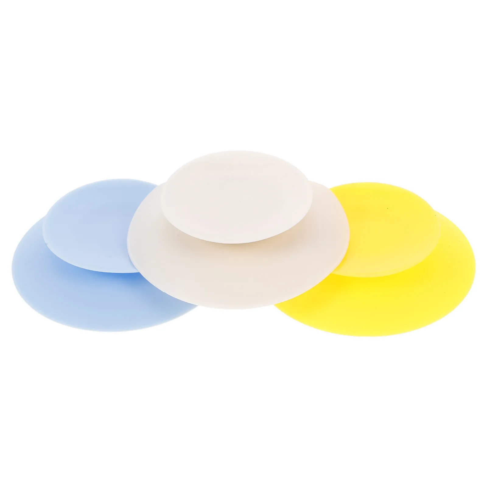 3Pcs Silicone Suction Bowls Double Sided Large Area Suction Cups Anti Slip Child Tableware Baby Plate Holder Baby Plate Holder