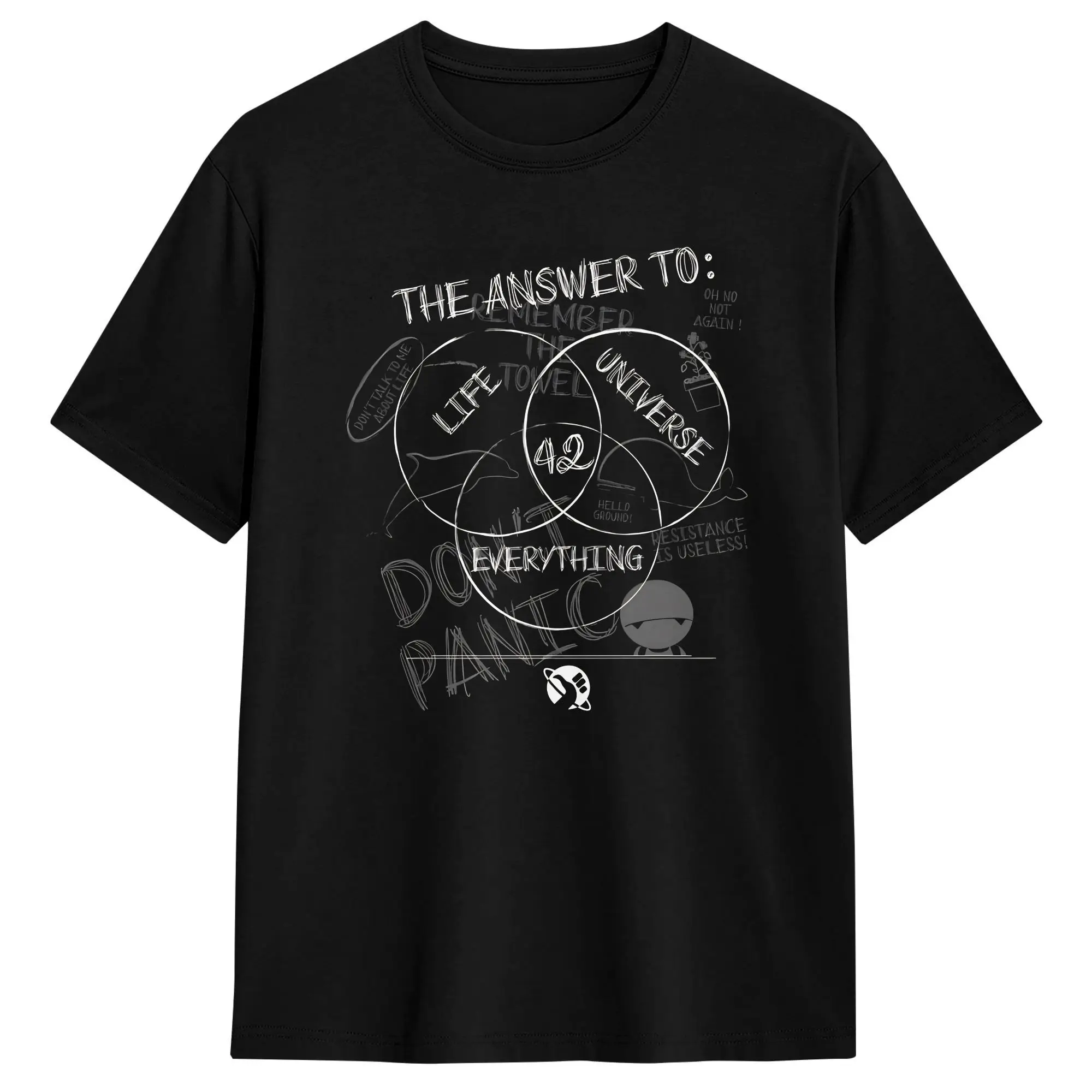 42 The Answer to The Life, Universe, and Everything T-Shirt Men's  Y2K Funny T Shirts Summer Custom DIY Plus Size Clothes