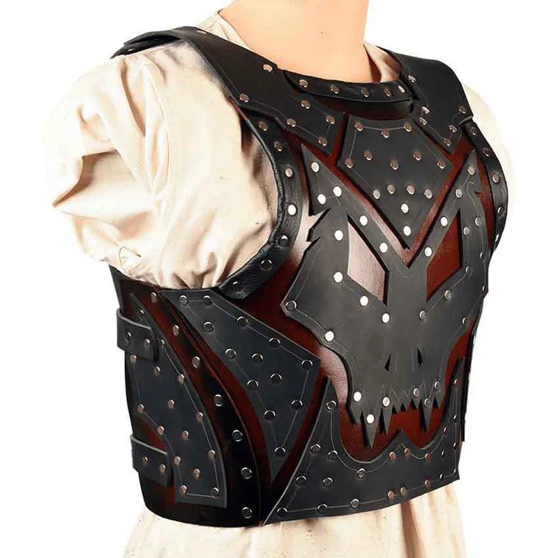 New European Ancient Medieval Renaissance Viking Knights COSPLAY Leather Armor Body Armor Party Props Adjustable