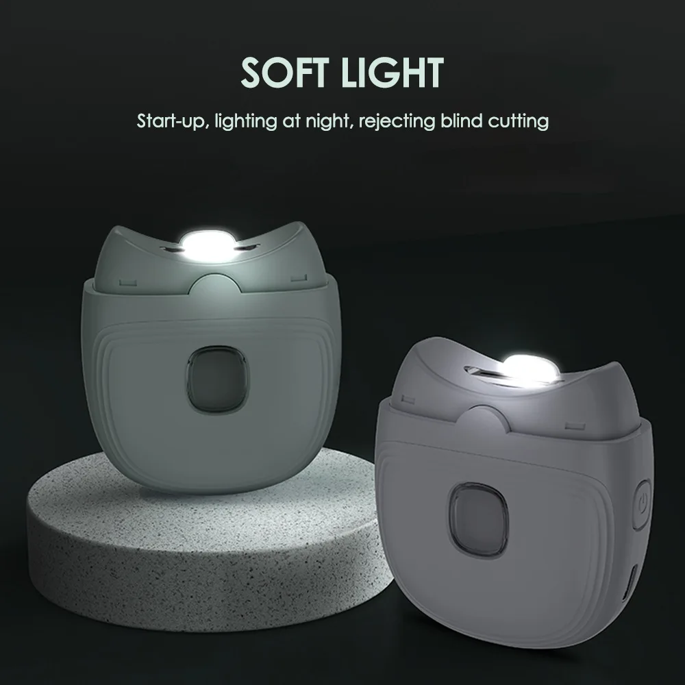 Professional Electric Nail Clipper Automatic Nail Trimmer with LED Light - for Adults & Kids Nail Care Tool