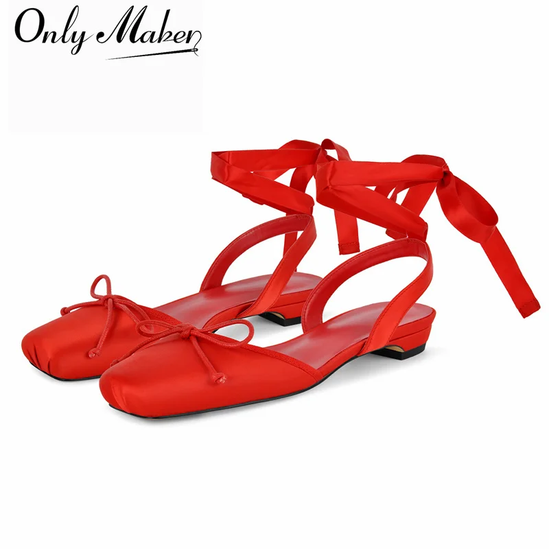 onlymaker-women-square-toe-red-satin-ballet-flats-bow-knot-slingback-ankle-wrap-lace-up-ribbon-casual-wedding-party-dress-flats