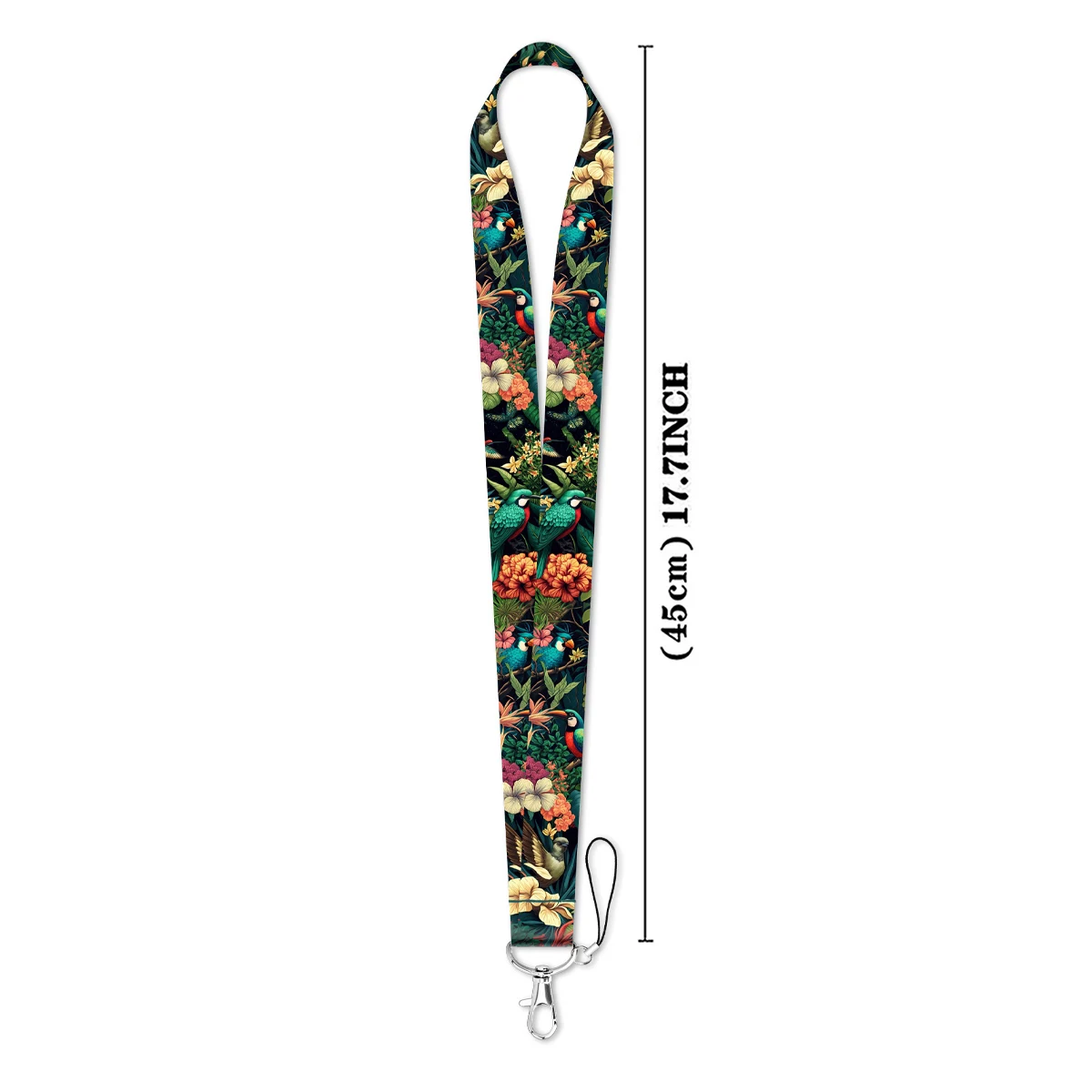 Flower and Bird World Lanyard Card Neck Strap for key ID Card Phone Straps Badge Holder DIY Hanging Rope Keyring Accessories