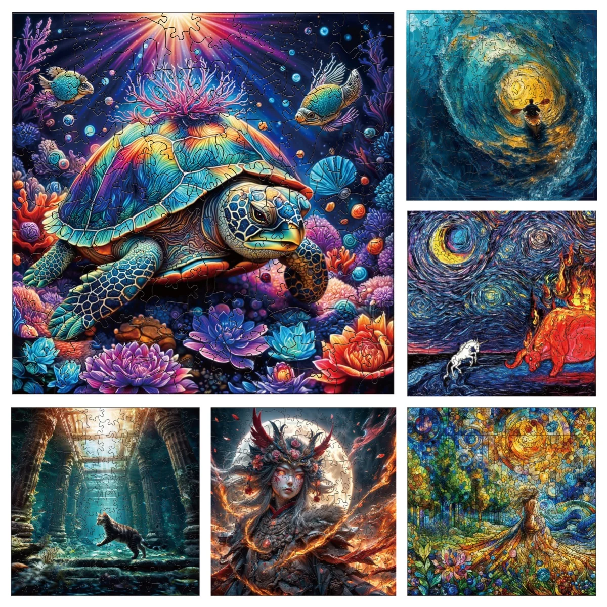 ZFX Ocean World Fairy Tale World Mysterious Puzzles Unique Shape High Quality Jigsaw Puzzle Wooden Puzzle Best Gift For Child