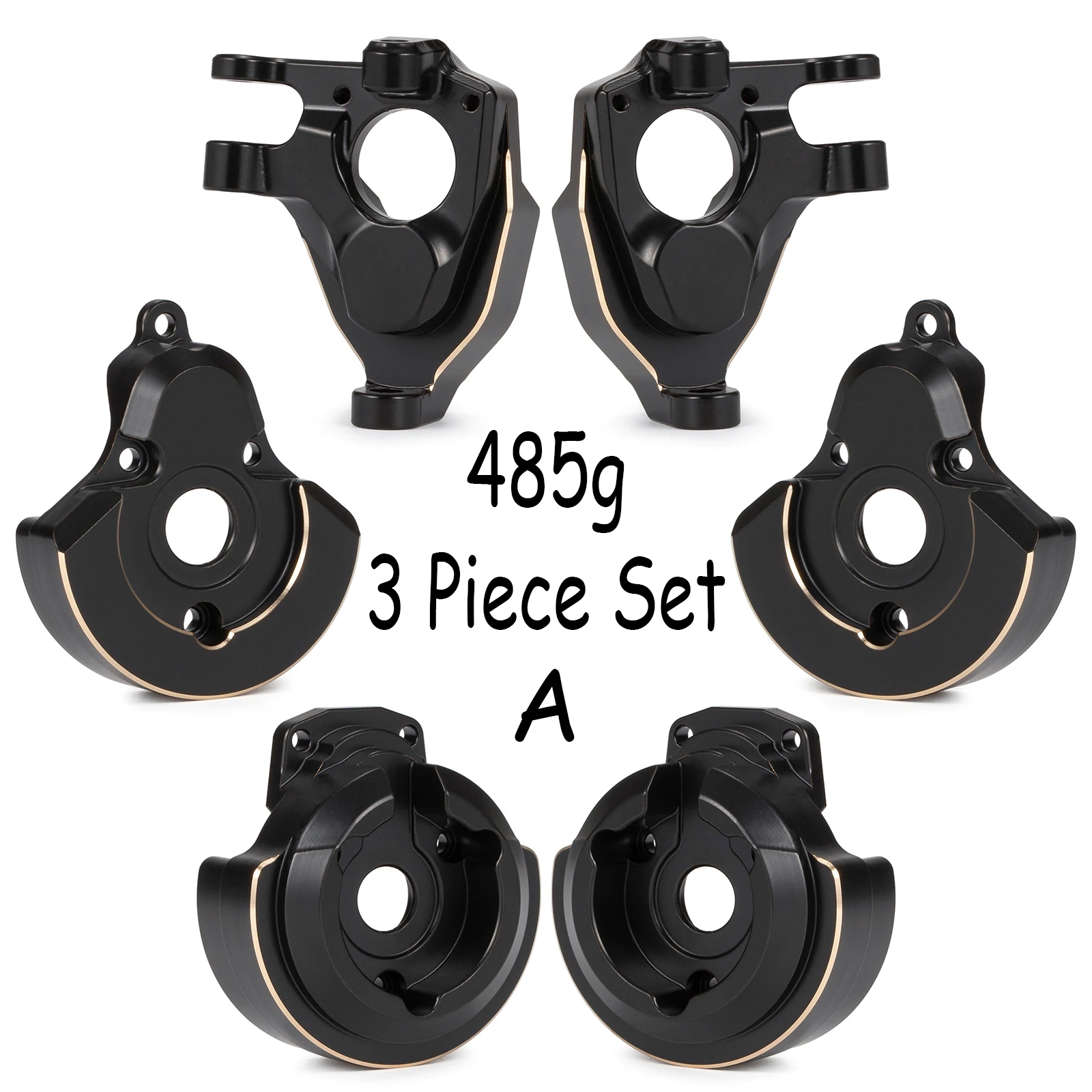 Messing-Knuckle-Gewichte und Portalabdeckung für Vanquish F10 Portal Axle VS4-10 Phoenix VRD Carbon LCG Chassis