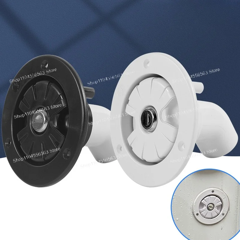 Gravity Water Filling Port with Lock – RV Accessory, Car Modification, Lockable Water Tank Inlet for Camper Van & Caravan