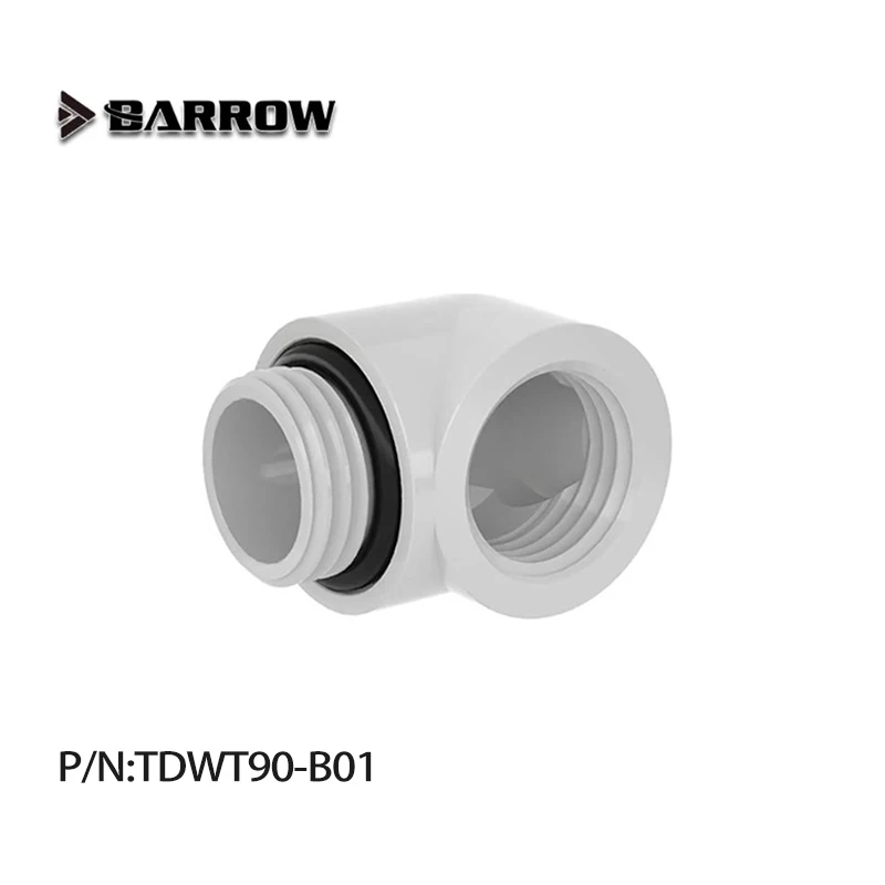 

BARROW Gold Black Silver white G1/4'' thread 90 degree Fitting Adapter water cooling Adaptors water cooling fitting TDWT90-B01