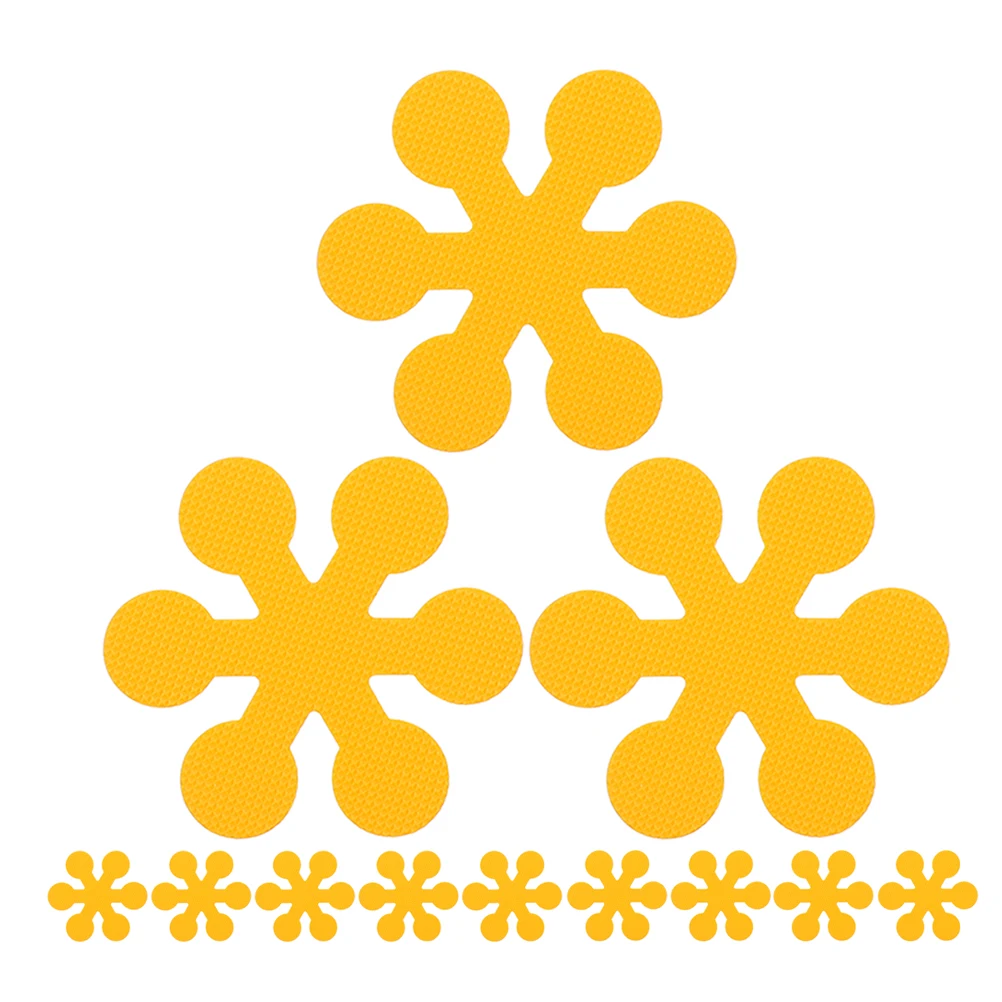 

12 шт., нескользящие наклейки для ванны с цветочным дизайном снежинки, водонепроницаемые самоклеящиеся противоскользящие наклейки для душа, детская ванна