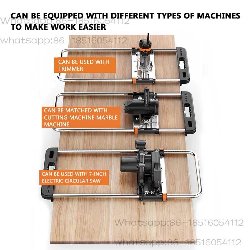 Portable saw multi-functional  tool high-precision woodworking plank backer modified positioning tool  base plate