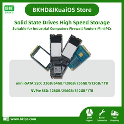 IKuaios Solid State Drives High Speed Storage mSATA NVMe 2280 for Industrial Computers Firewall Routers Mini PCs