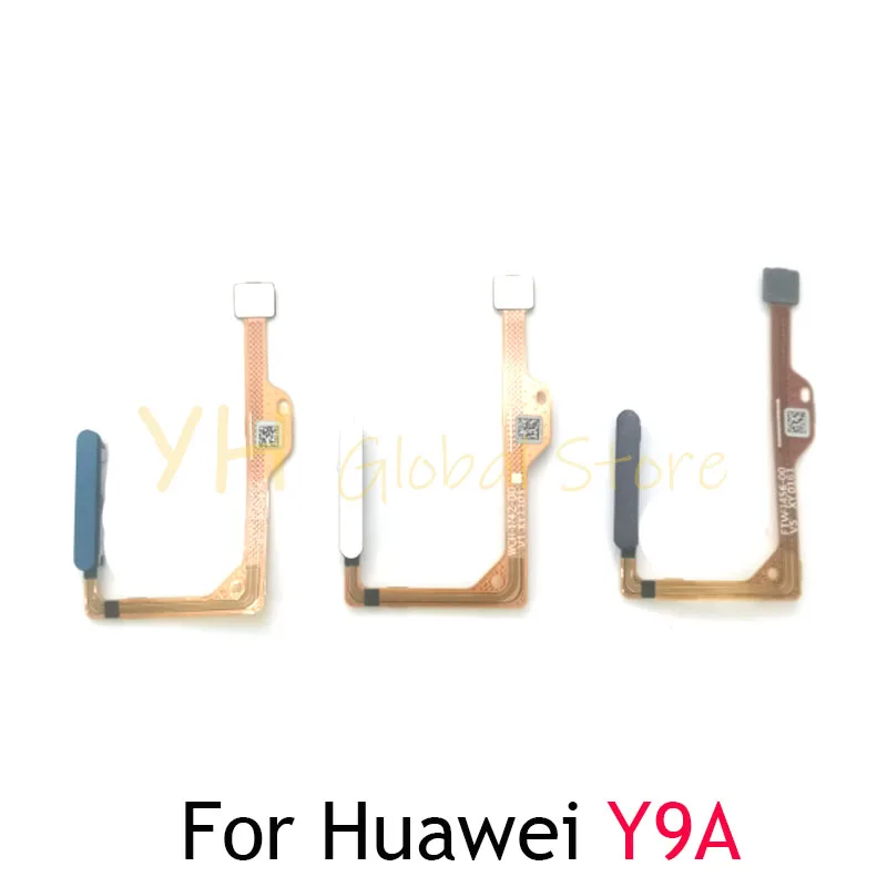 For Huawei Y9A Fingerprint Reader Touch ID Sensor Return Key Home Button Flex Cable Repair Parts