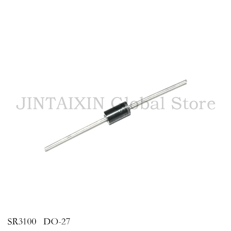 10-100pcs sr3100 3a 100v do-27 sb3100 mbr3100 schottky diode neuer bestand