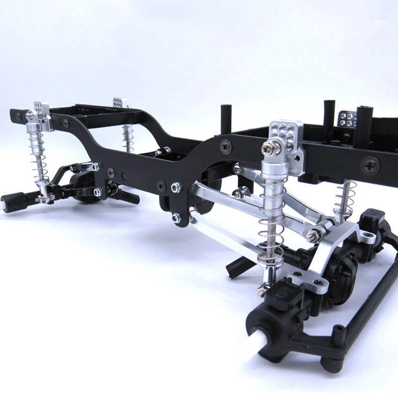 3x Metall Chassis Zugstangen Drag Link Federung für mn d90 d91 d96 d99 d99s mn90 mn99s rc Auto Upgrade Teile, silber