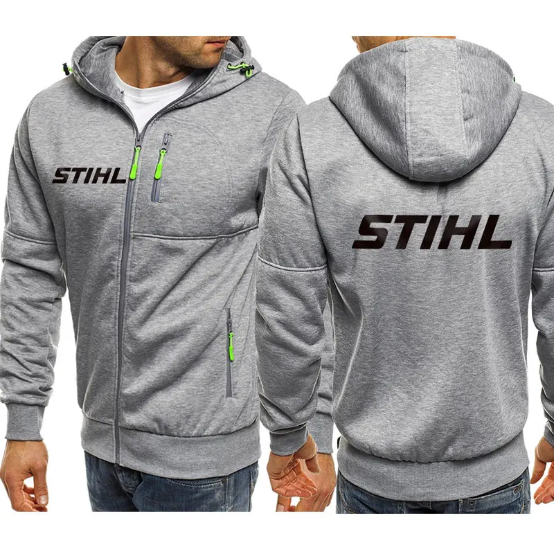 الرجال أداة كهربائية هوديس طويلة الأكمام البلوز سستة تصميم مقنعين البلوز للرجال الملابس الرياضية سترة عادية #6