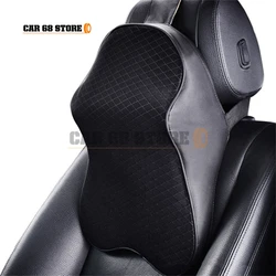 Car Neck Pillow Adjustable 3D Memory Foam Auto Headrest Travel Pillow Neck Support Holder Seat Covers Auto Interior Accessories