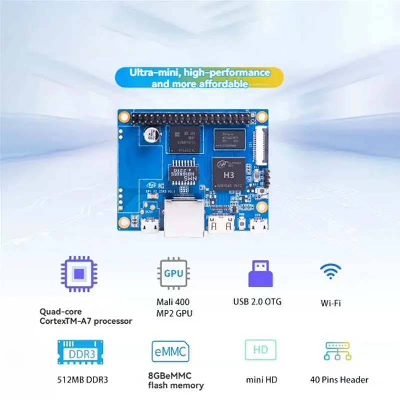 Allwinner H3 512M DDR3 8G EMMC For Banana Pi BPI-P2 Zero Open Source Hardware Development Computer Board