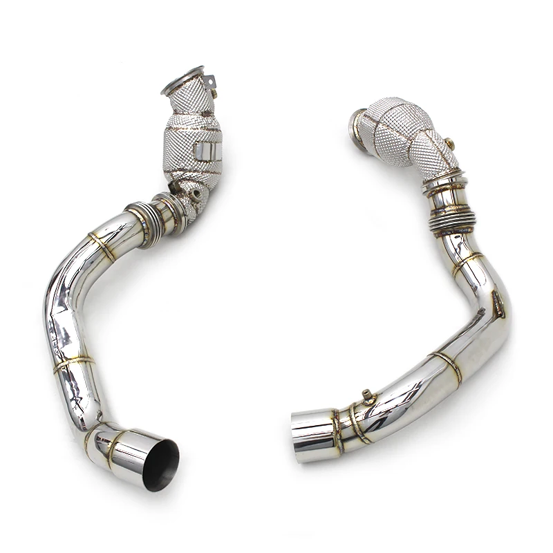 

OBM Exhaust System Downpipe With Catalyst For BMW M8/X5M/X6M F91/F95/F96 Stainless Steel Catted Header High Flow Pipes