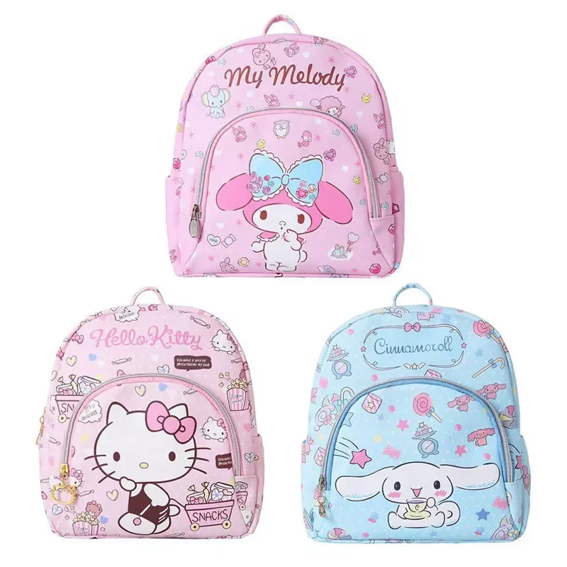 Hello Kitty Bag Sanrio Schoolbags Kawaii Backpack for Girls Melody Cinnamoroll Litttle Twins Star Back To School Pures and Bags