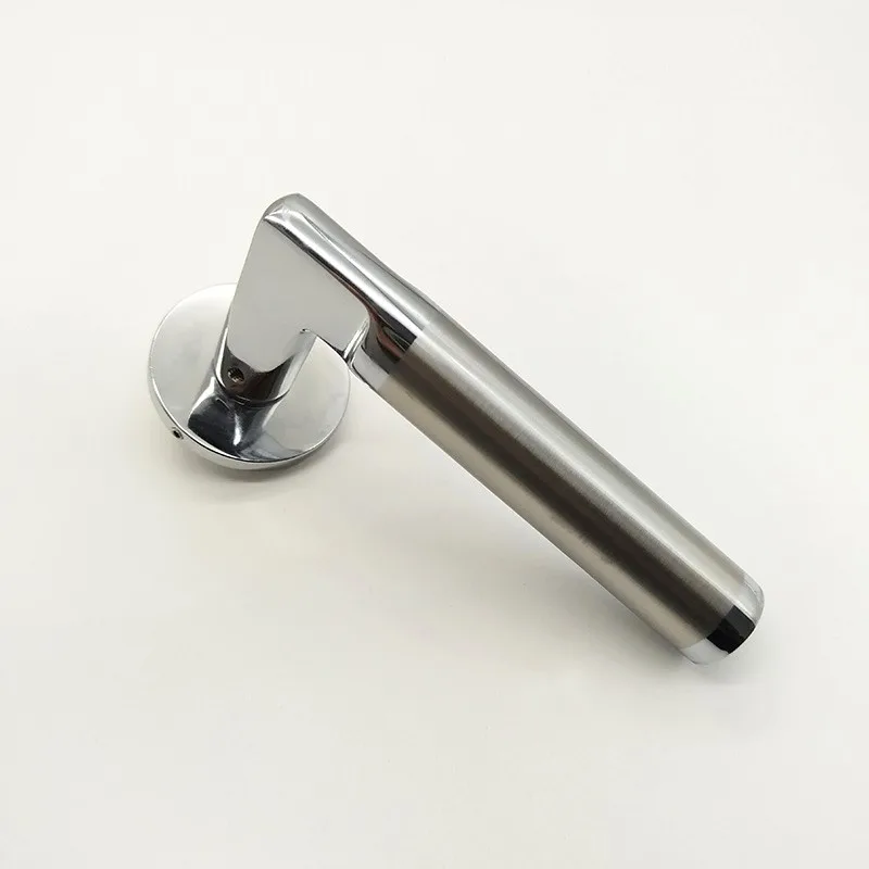 Integrated thin circle base zinc alloy high quality right Angle door handle OP-Z-10