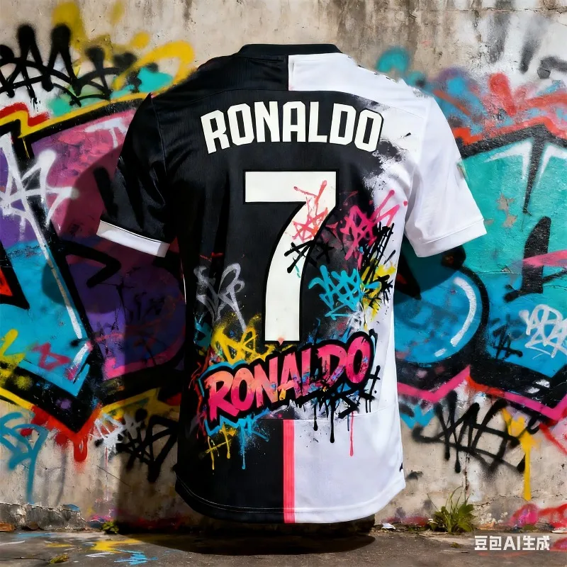 New Arrival ChatGPT AI Ronaldo #7 Football Jersey Adults Kids Soccer Training Tops Summer Sportswear Fashion Fan Edition Shirt