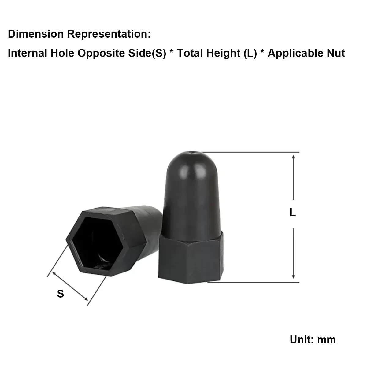 Boulon à écrou hexagonal avec capuchon de protection en plastique PE, couvercle décoratif, style suréWeret arc-en-ciel