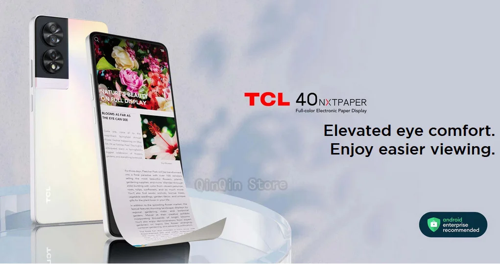 New arriver Reader Phone 8GB+256GB 6.7-inch TCL 40 NXTPaper Screen Reader Display e-reader 4G Mobile PK Hisense A9