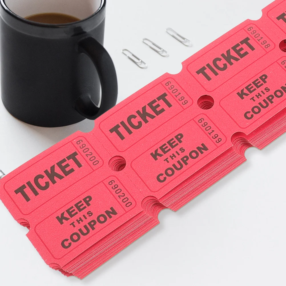 400 Pcs Raffle Tickets Party Supply for Concert Labels Paper Single Entrance Lottery