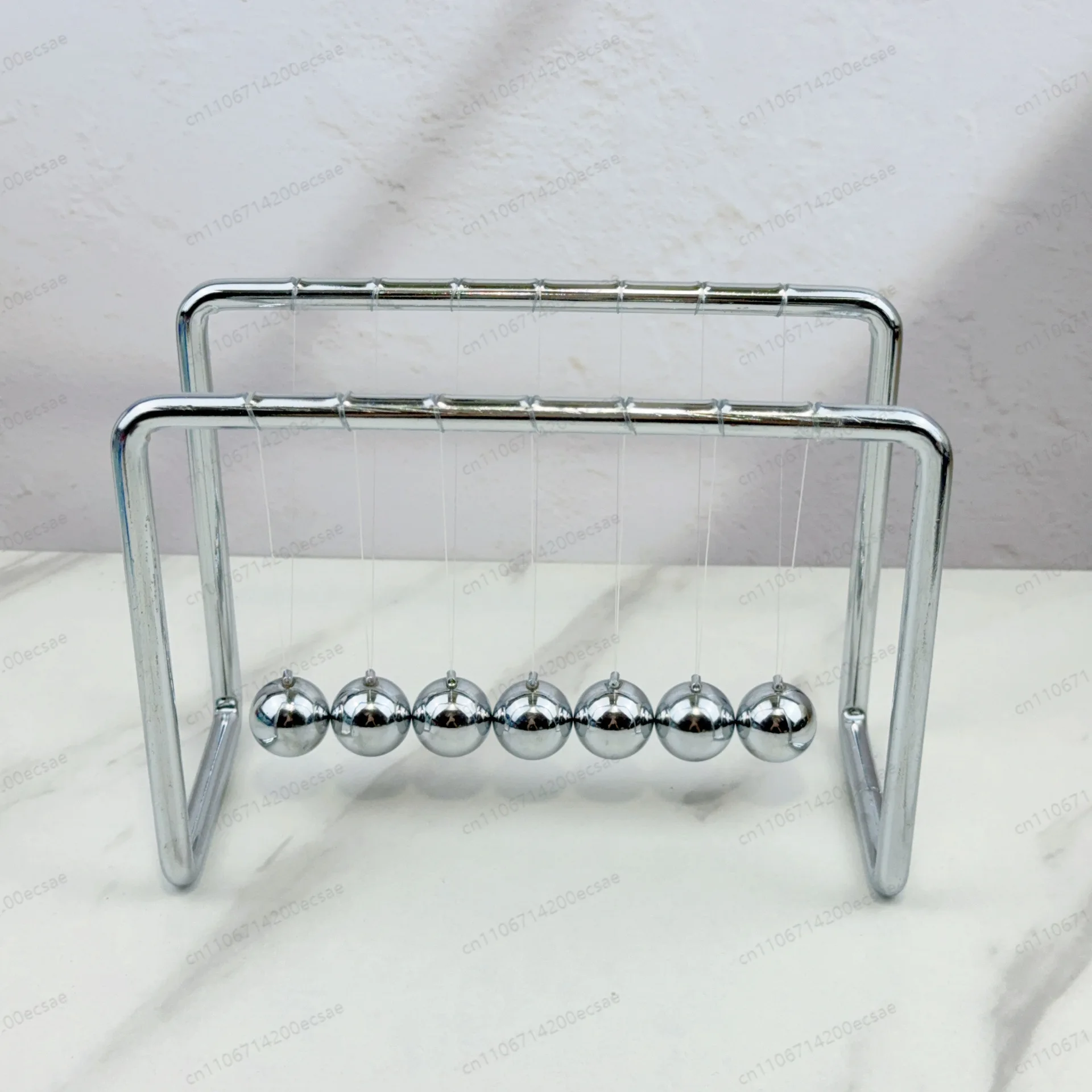 All-metal 7-ball Newton's billiard ball Touch ball Law of physics Decompression ornament Creative Newton's pendulum Crafts