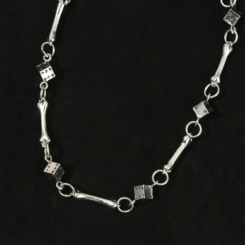 فاسق الصخرة الهيب هوب للجنسين الكلب العظام النرد السراويل سلسلة ، الرجال النساء الجينز الخصر المجوهرات ، متعدد الطبقات المحفظة سلاسل المفاتيح سحر الإكسسوارات #5