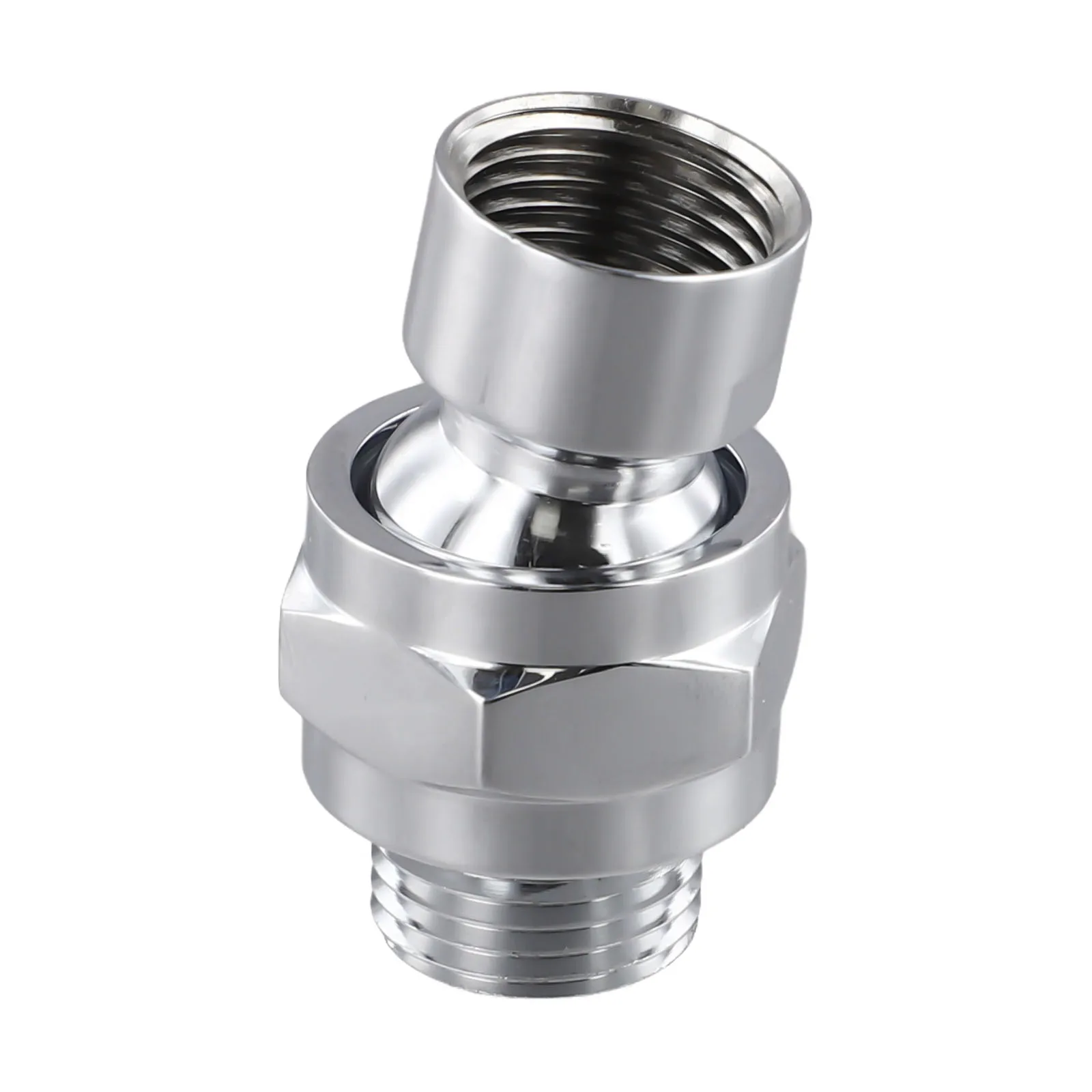 1PC Bathroom Ball Joint Hardware Adjustable Angle Easy Install Swivel Adapter Shower Head Connector Rustproof Large Water Flow