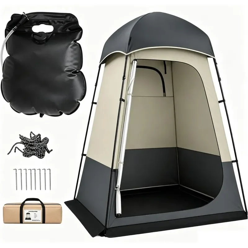 Ventilated Outdoor Shower Tent Camping Portable Toilet Shelter
