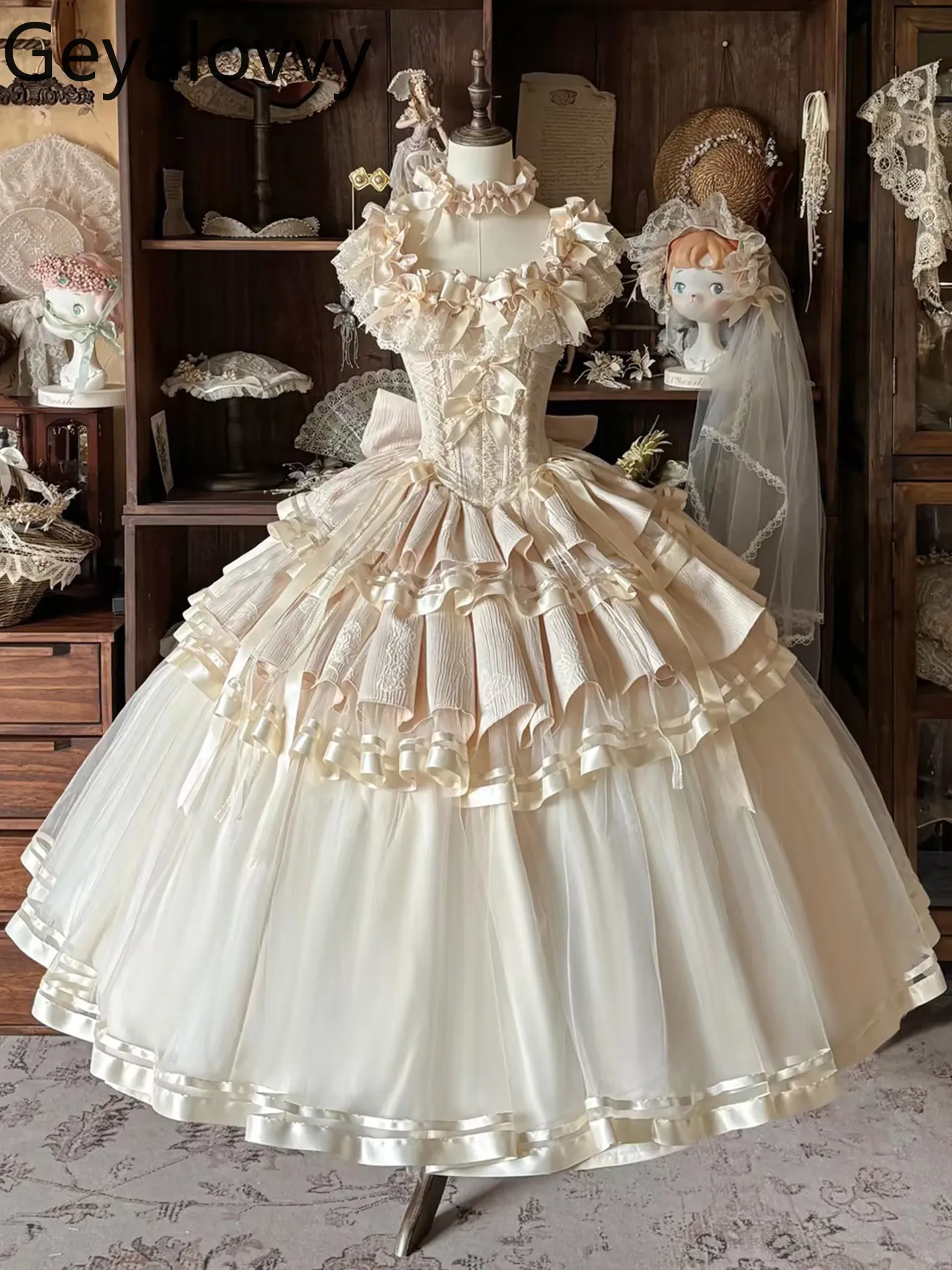 

Новое вечернее платье Лолита 2026 года с завышенной талией и облегающим силуэтом для ежегодных вечеринок, церемоний совершеннолетия, художественных экзаменов, платья для ведущих и принцесс