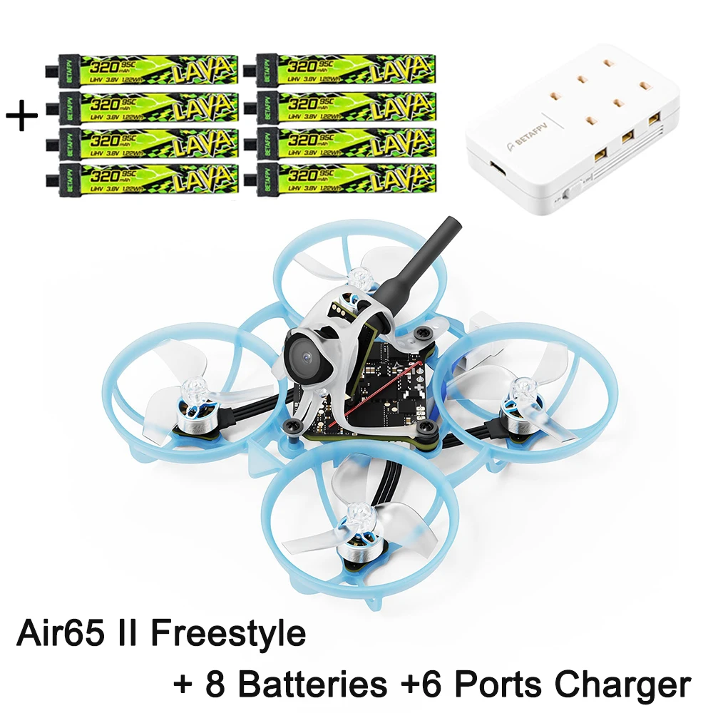 BETAFPV 2026 Air65 II ELRS 2.4G borstelloze Whoop Quadcopter Champion Racing Freestyle 1S RC Drone met LavaⅡ320mAh 1S95C batterij