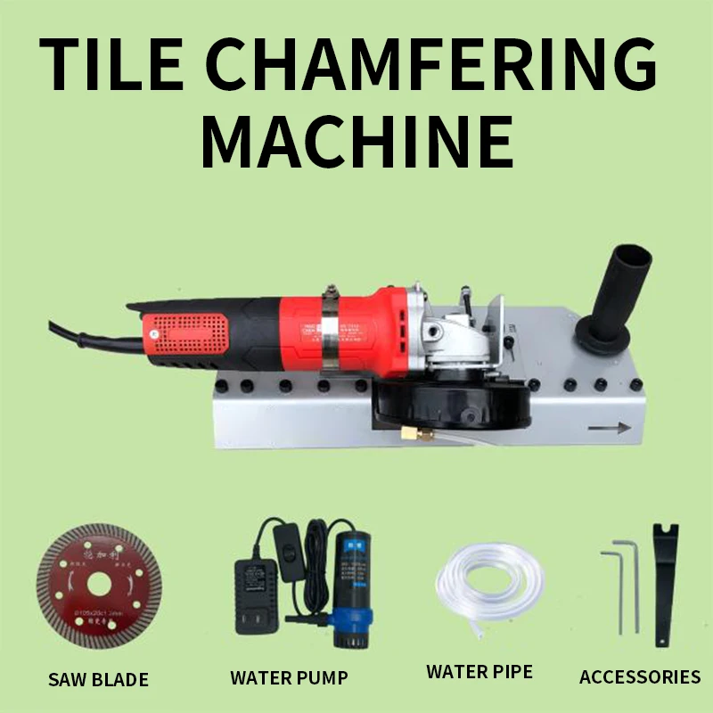 

Tiling 45 Degree Angle Cutting Machine Tile Chamfering Machine Precision Dust-free Corner Cutting Grinder Stone Building Tool