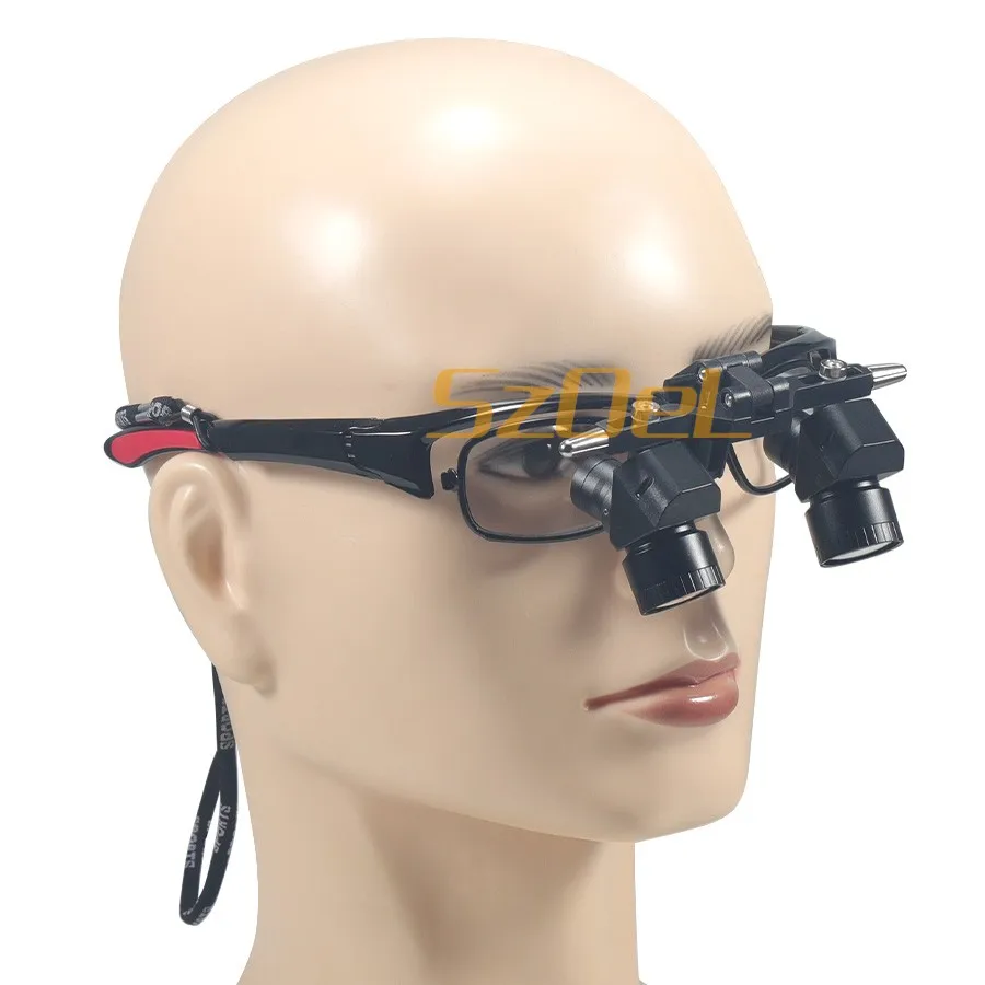 Tandheelkundige Ergo-zoomloepen, vrij instelbaar zicht, nauwkeurige vergroting van details, geschikt voor verschillende behandelingsscenario's