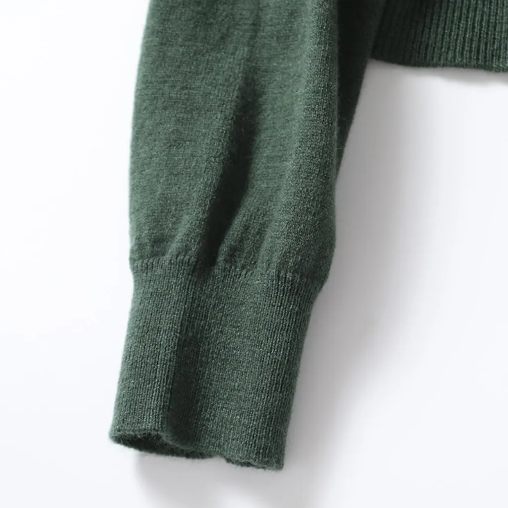 

ZFC-9750 Женский минималистичный свитер с длинными рукавами, искусственный двухсекционный европейско-американский стиль, осень-зима, новая пригородная мода