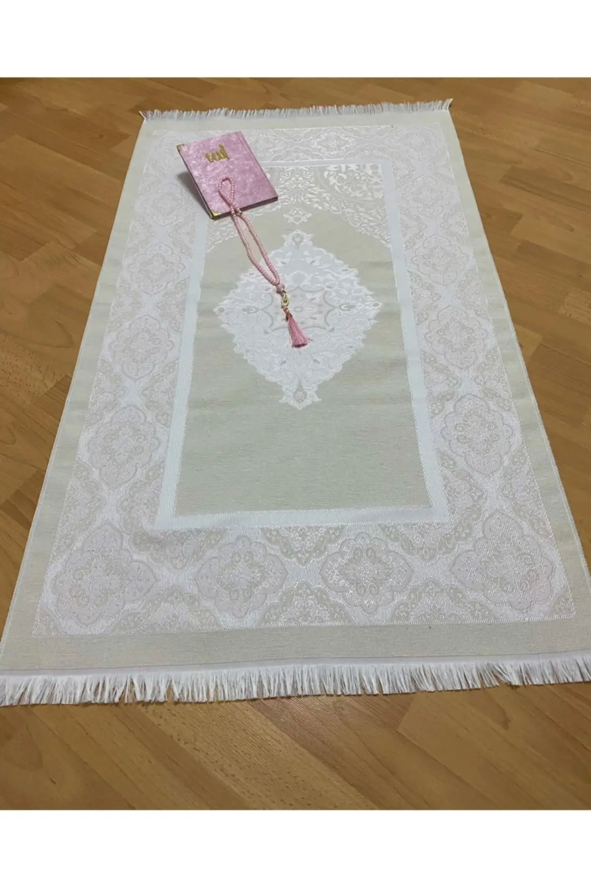 

DOLBOVI gift bohstolen pink prayer Rug, jasmine, jasmine, rosary set Meditation Rug