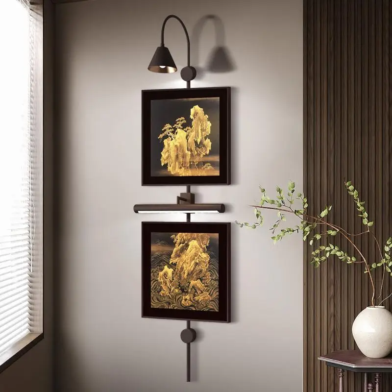 antique decorative, metal boom , corridor entrance art hanging painting, study lamp