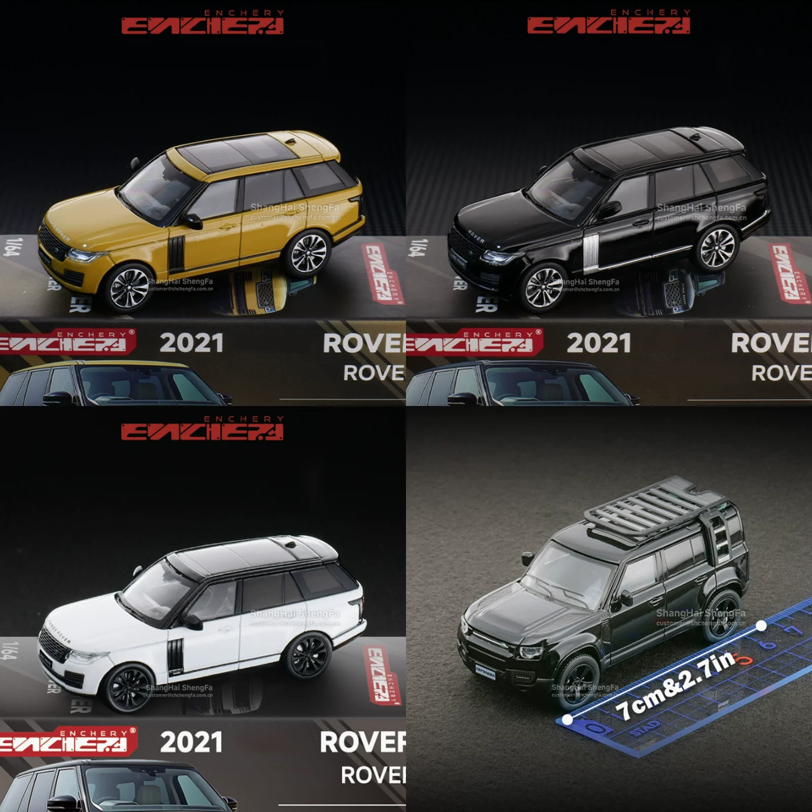 ENCHERY Diecast 1:64 Scale Defender 110 Alloy Simulation Car Model Adult Hobby Collection Decoration Gift Toys Static Display view 2