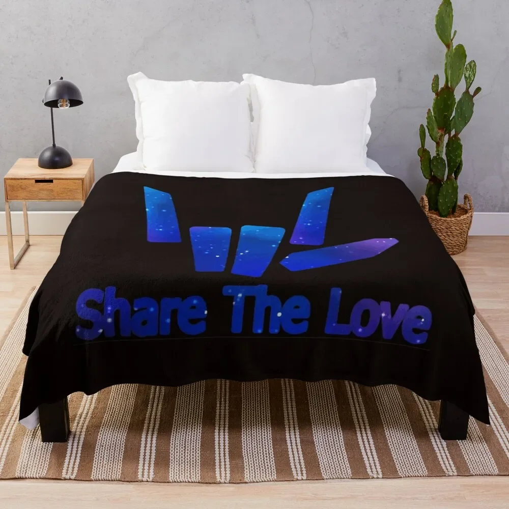 Kids Share The Love Galaxy Logo Stephen Sharer Throw Blanket sofa bed Multi-Purpose heavy to sleep anime Blankets