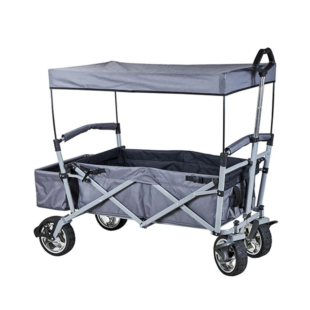 Outdoor foldable camping trolley