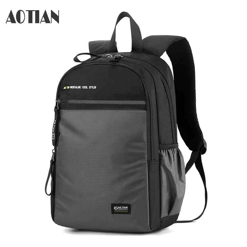 

AOTIAN Men's Backpack Light laptop Knapsack School Bag large capacity Boys Male Travel Shoulder Bag Nylon Schoolbag Unisex