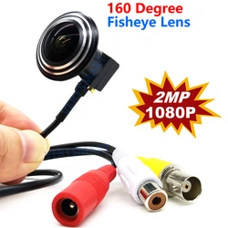 Mini AHD CCTV Camera HD 160 Degree Wide Angle Fisheye Lens 2MP Micro Security Video Camera for 1080P AHD Camera System