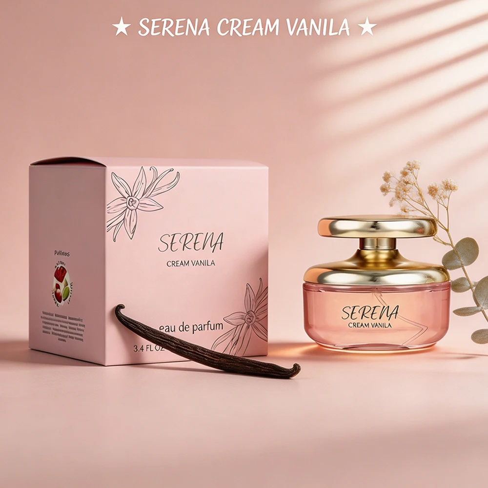 

Парфюмерная вода SERENA CREAM VANILLA для женщин, 100 мл/3.4 унции, стойкий кремовый гурманский аромат с нотами фисташки, карамели и ванили