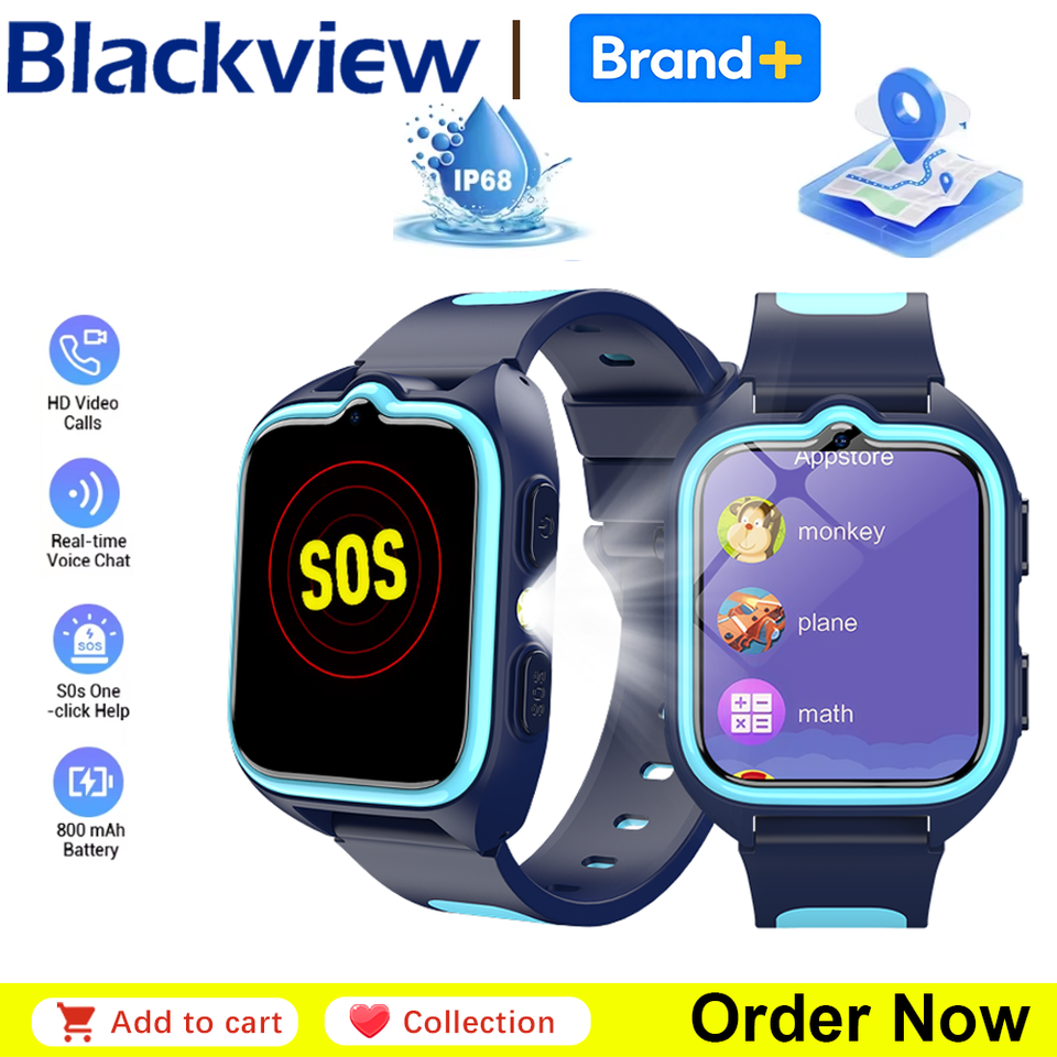  Blackview Z40 Pro Z30 4G Kids Smart Watch GPS SOS Video Call IP67 Waterproof Anti-lost Child Locator Gift Birthday Camera