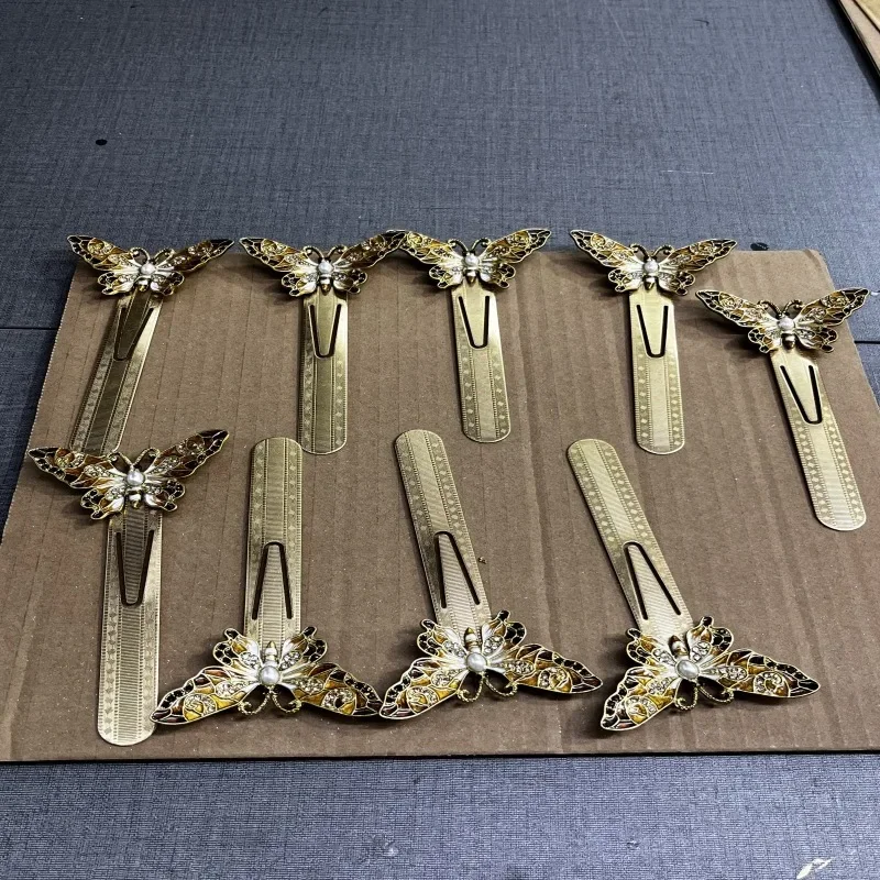 Cross-border Nordic retro creative exquisite butterfly bookmark, metal bookmark page clip foreign trade Amazon commemorative