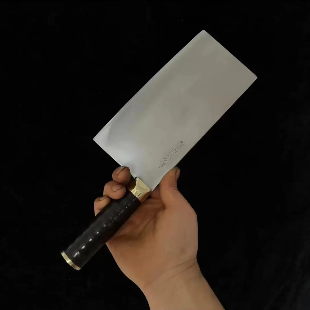 8 Inch Chopper Knife BG42 3 Layers Aviation Special Steel Blade Sharp Chef Cleaver Slicing Machete Handmade Forged Kitchen Knife