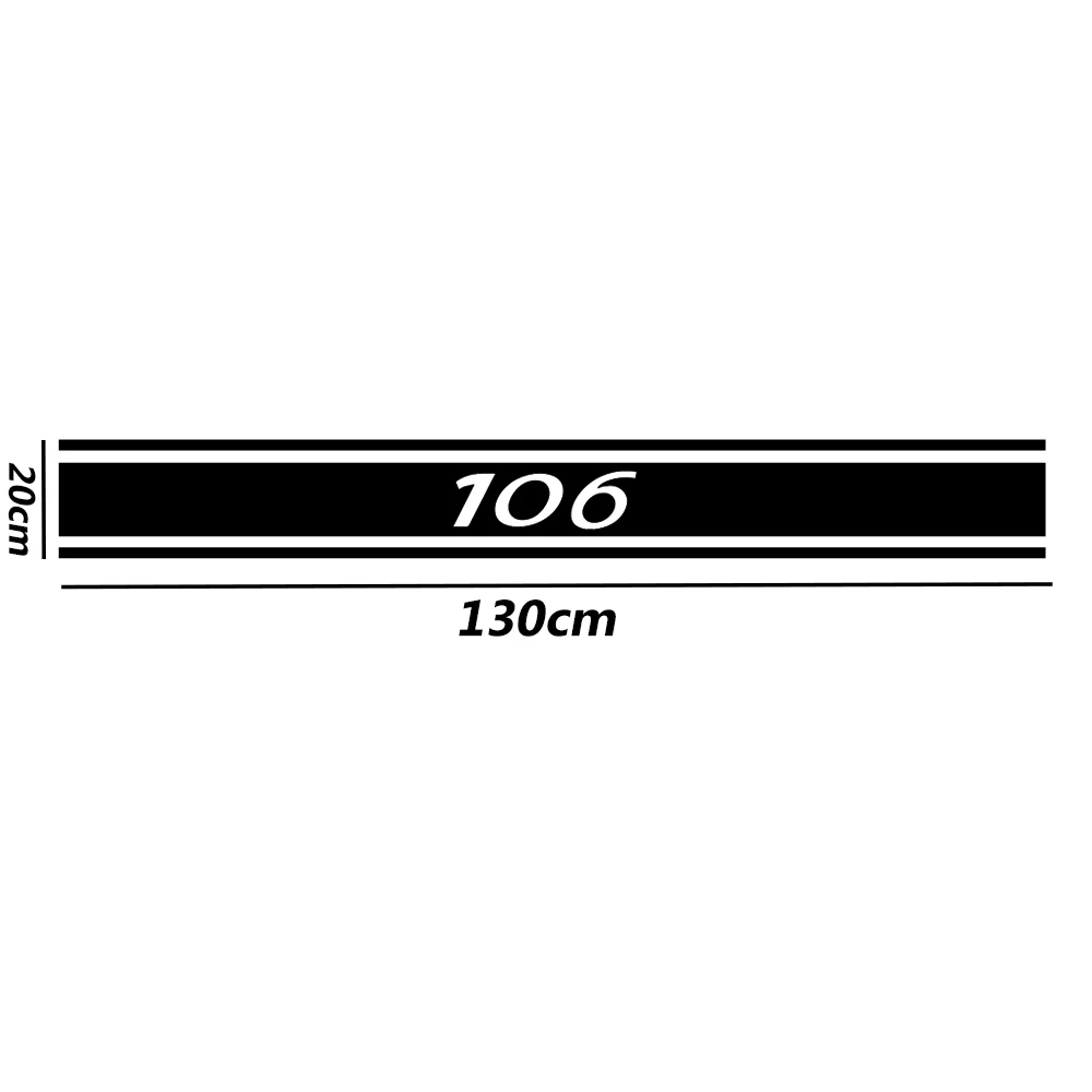 Car Hood Sticker for Peugeot 106 107 108 206 207 208 GTLine New Styling Vinyl Sports Decal Head Decorative Sticker Accessories