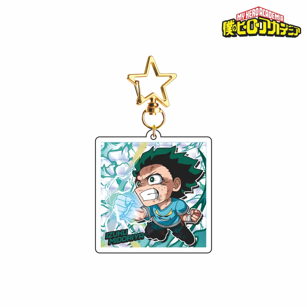 New Anime My Hero Academia Deku Bakugo Todoroki Hawks full Acrylic Keychain Star Keyring Bag Pendant Gifts for Fans