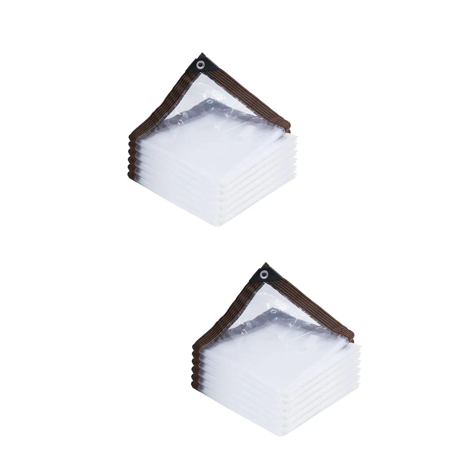 Clear Tarpaulin Waterproof Easy Installation Weather Resistance Dustproof Heavy Duty for Patio Outdoor Garden Greenhouse Camping