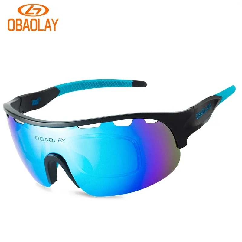 OBAOLAY Sunglasses for Men Bicycle Cycling Glasses Sun Glasses Ladies Custom Glasses Men Outdoor Sports Riding Sunglasses